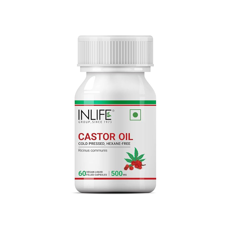Castor Oil 500 mg Capsules